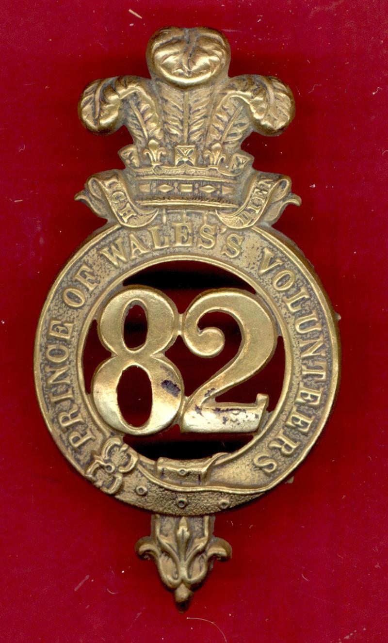 82nd Regiment of Foot Prince of Wales's Volunteers Victorian OR's glengarry badge