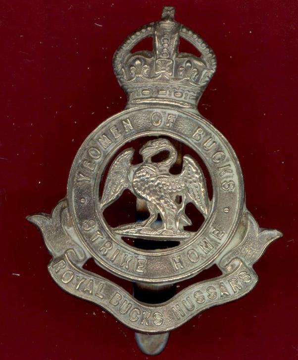 Royal Bucks Hussars OR's cap badge