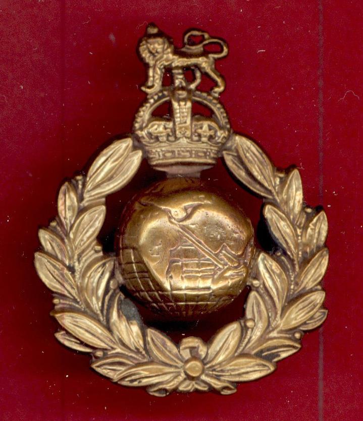 Royal Marines King's crown OR's cap badge