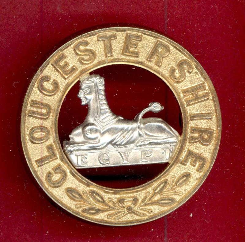 The Gloucestershire Regiment. Victorian OR's helmet plate centre.