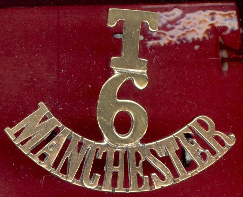 T / 6 / MANCHESTER Manchester Regiment. WW1 shoulder title