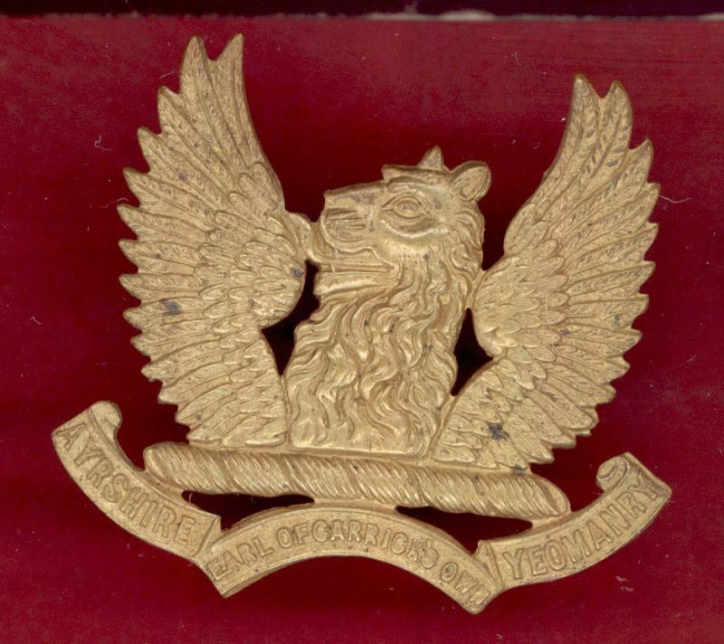 Scottish Ayrshire (Earl of Carrick's Own) Yeomanry OR's cap badge