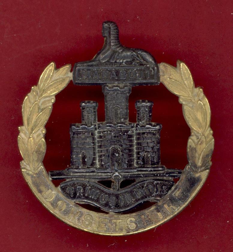 The Dorset Regiment. WW1 Officer's dress cap badge