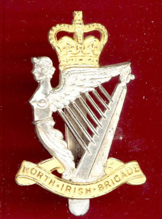 North Irish Brigade Officer's cap badge