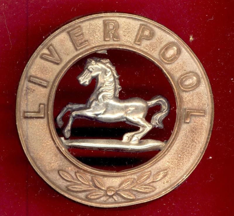 The King's Liverpool Regiment Victorian Or's helmet plate centre