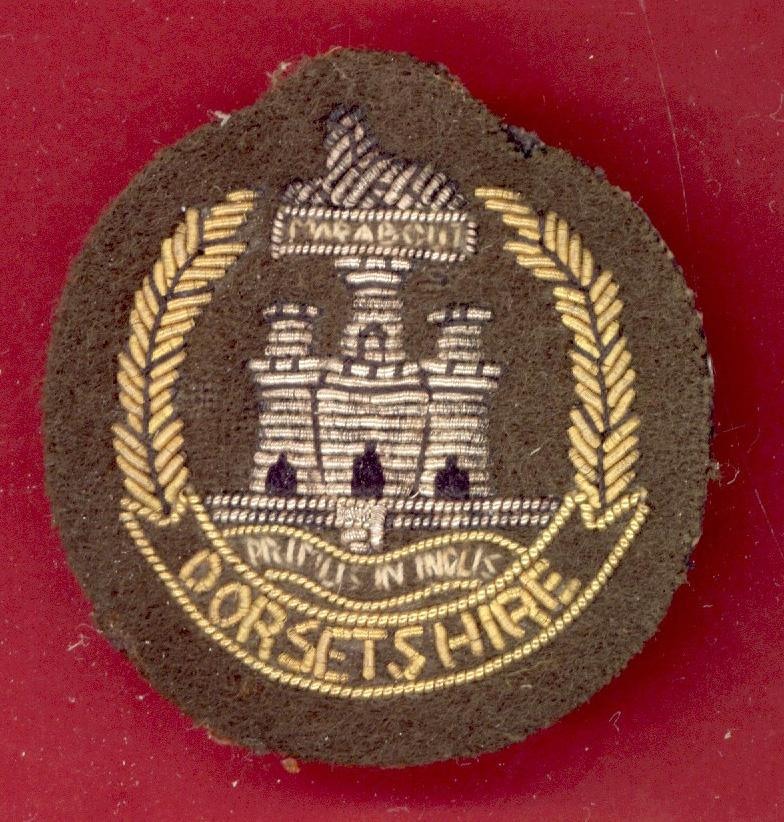 The Dorsetshire Regiment Officer's bullion beret badge