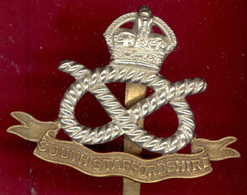 The South Staffordshire Regiment OR cap badge