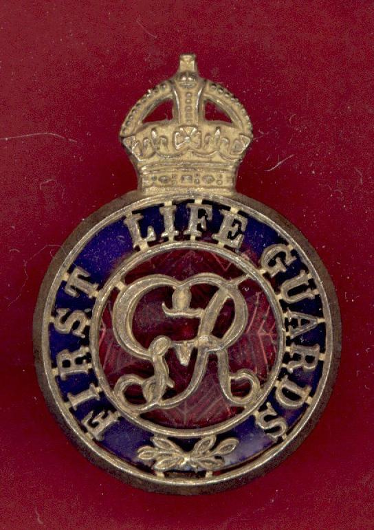 First Life Guards WW1 Officer's dress cap badge