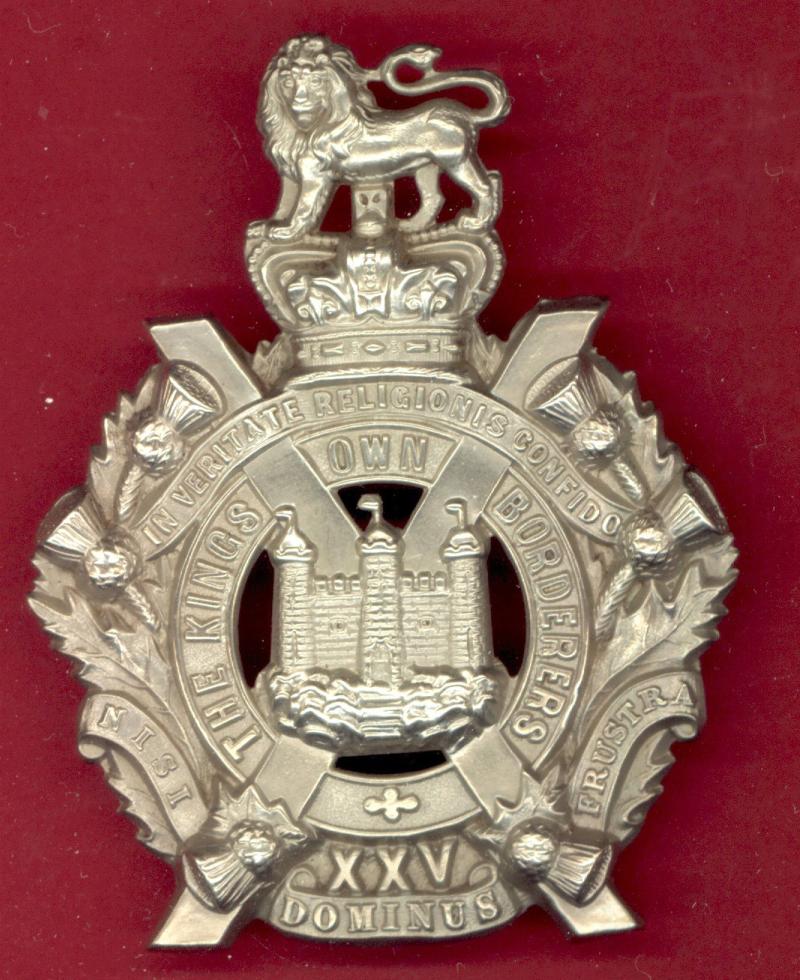 Scottish 25th Regiment of Foot Kings Own Borderers Victorian OR's glengarry badge