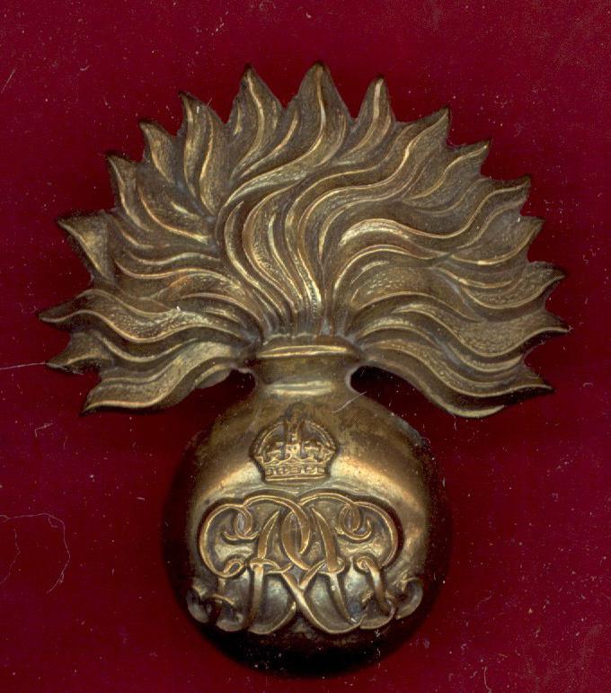 Grenadier Guards WW1 King George V Sergeants cap badge