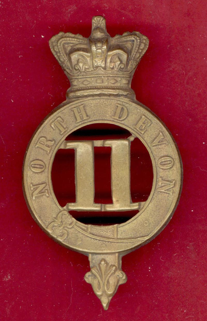 11th North Devon Regiment of Foot Victorian OR's glengarry badge