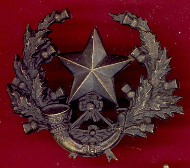 Scottish Cameronians Scottish Rifles Victorian OR's glengarry badge