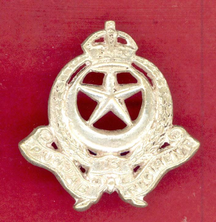 Indian Army 15th Punjab Regiment cap badge