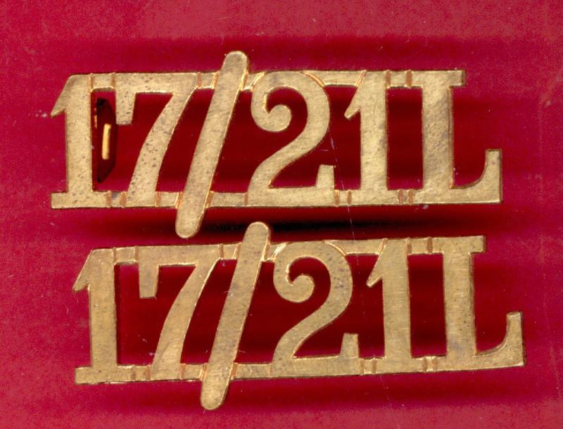 17th/21st  Lancers shoulder titles