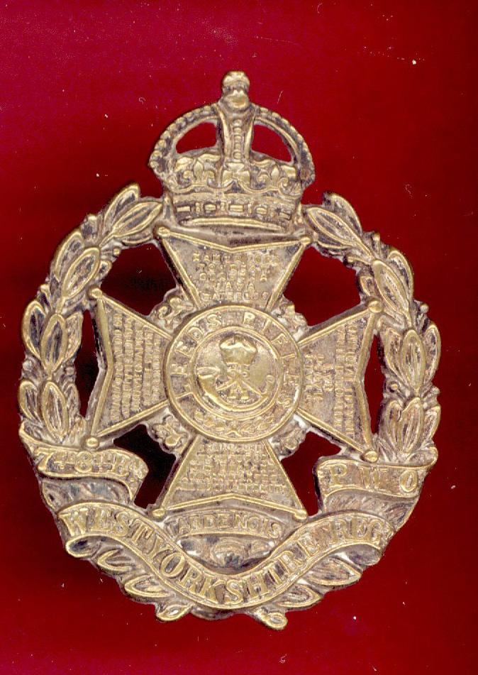 7th/8th Bn. P.W.O. West Yorkshire Regt (Leeds Rifles) OR's cap badge