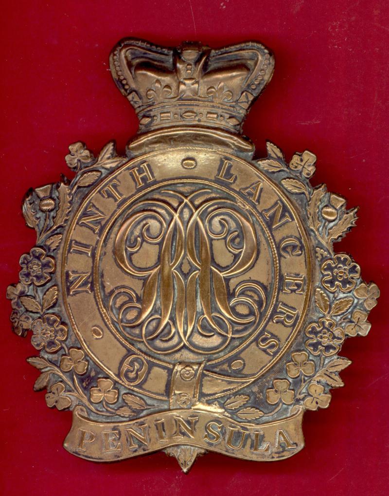 9th Queen's Royal Lancers Georgian Undress Sabretache badge