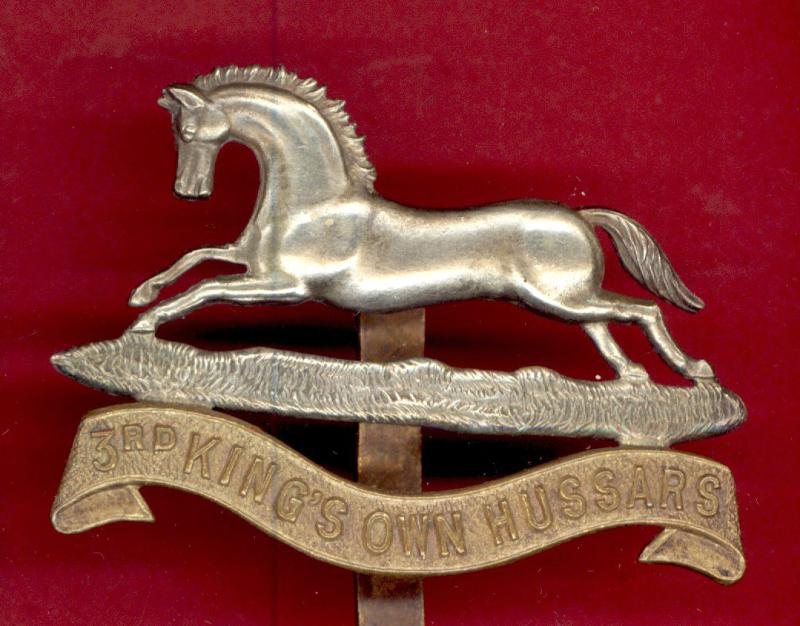 3rd King's Own Hussars WW1 OR's cap badge