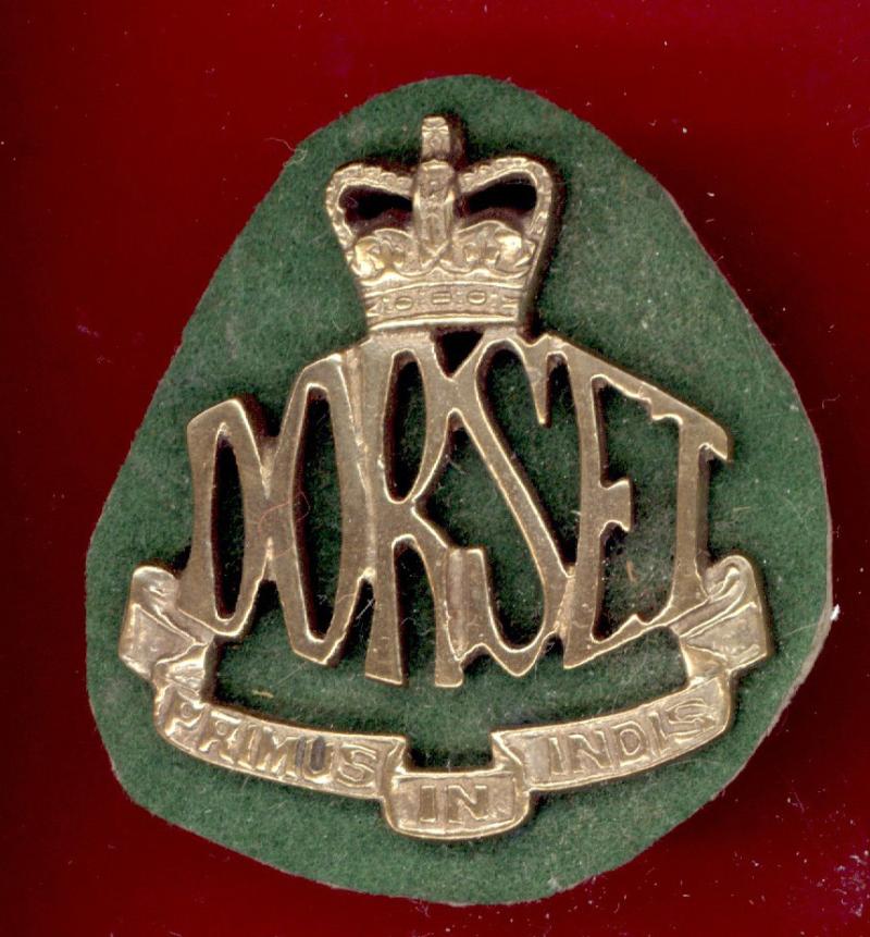 Dorsetshire Regiment musician’s band pouch badge.