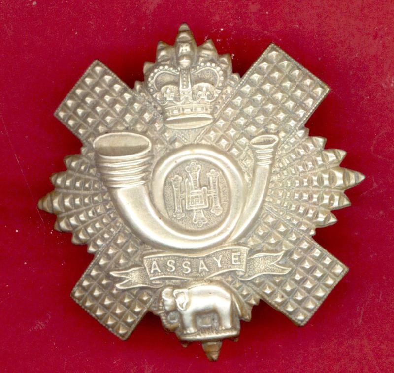 Scottish EIIR Highland Light Infantry OR's glengarry badge circa 1953-58