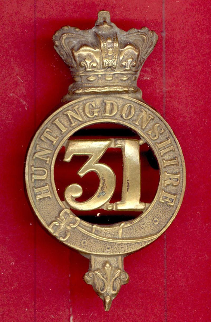 31st Huntingdonshire Regiment of Foot Victorian OR's glengarry badge