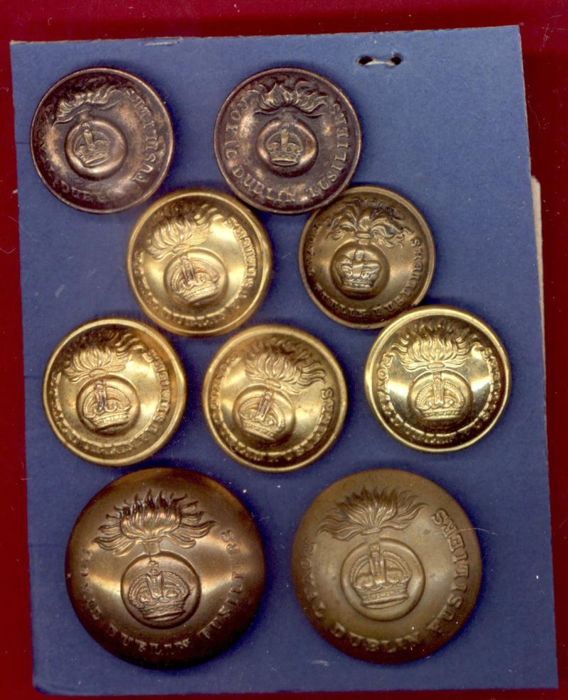 Irish Royal Dublin Fusiliers Officer's buttons