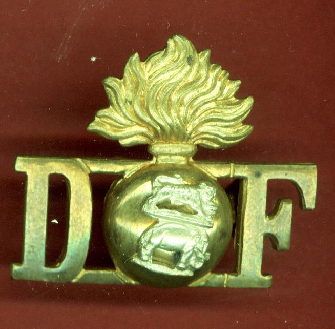 Irish Royal Dublin Fusiliers Officer's shoulder title