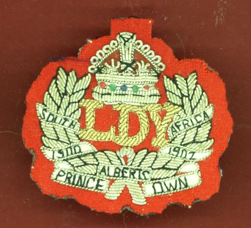 Leicestershire & Derbyshire Yeomanry NCO's bullion rank badge