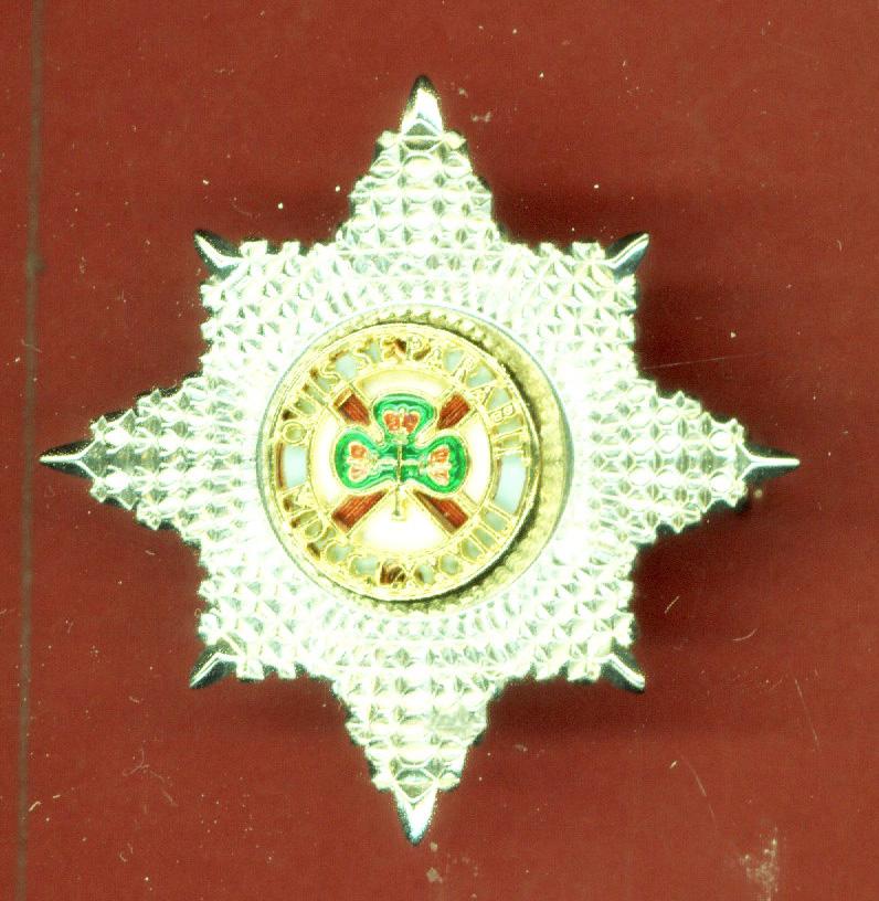 Irish Guards Warrant Officer's Forage Cap Star