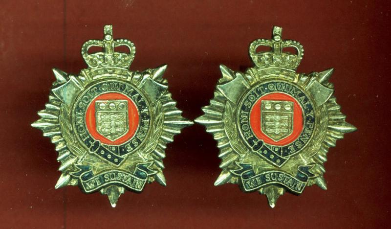 The Royal Logistic Corps  collar badges