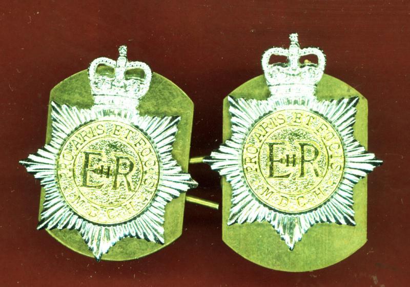 47th (Middlesex Yeomanry) Signal Squadron staybright collar badges