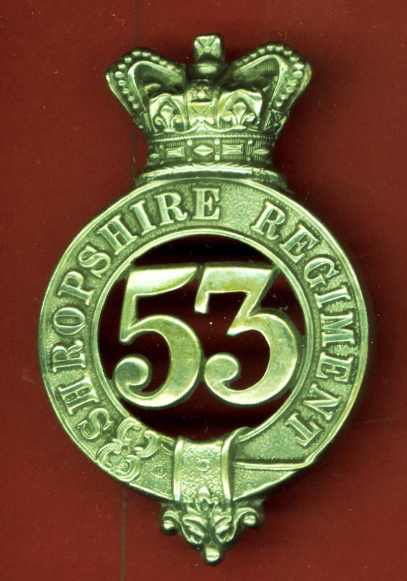 53rd Shropshire Regiment of Foot Victorian Bandsman glengarry badge