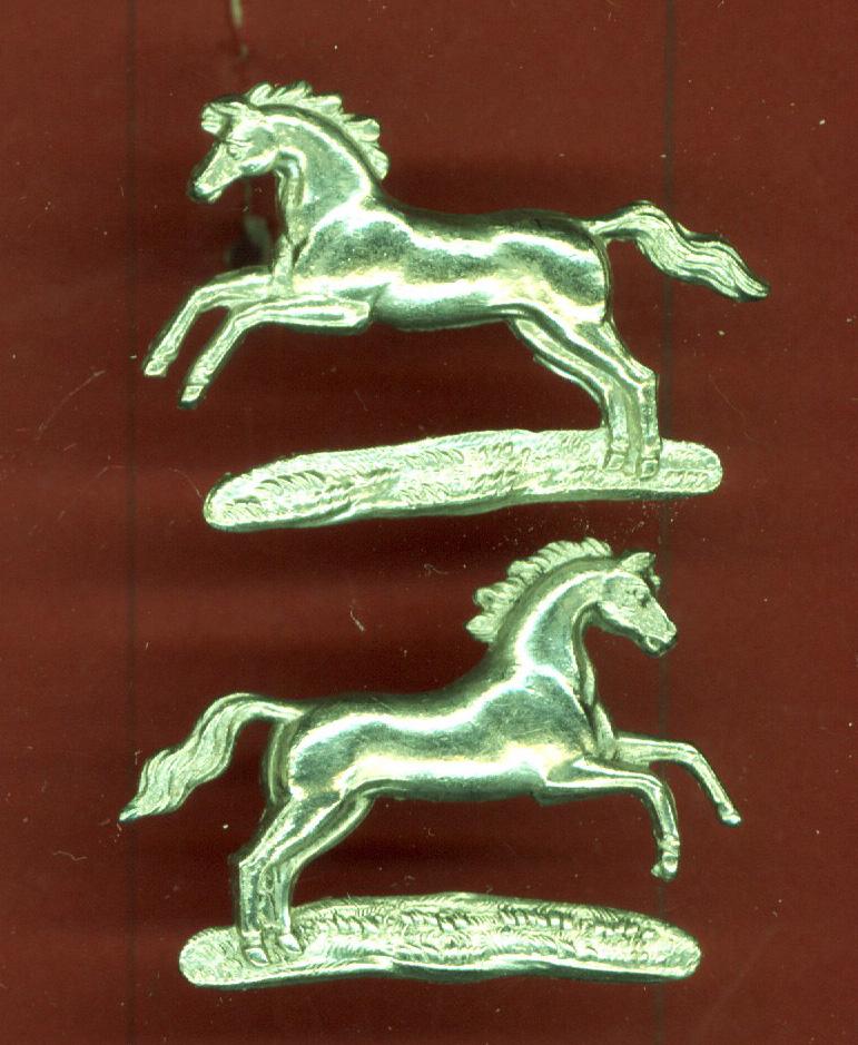 Northamptonshire Yeomanry collar badges