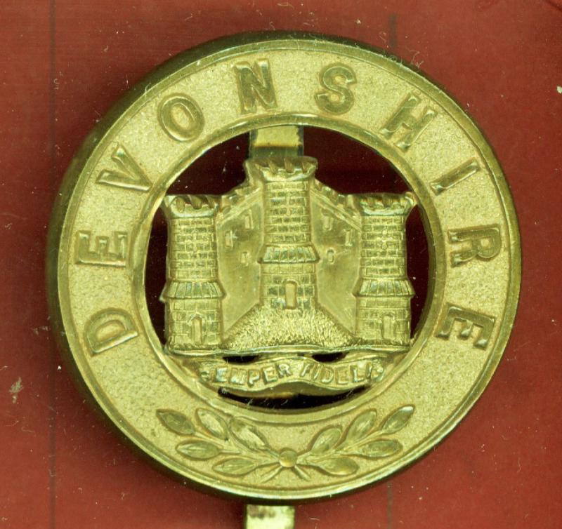 The Devonshire Regiment Victorian OR's pagri badge