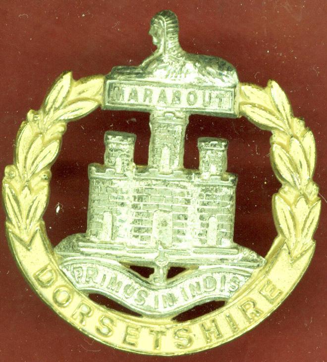 The Dorset Regiment. Officer's dress cap badge