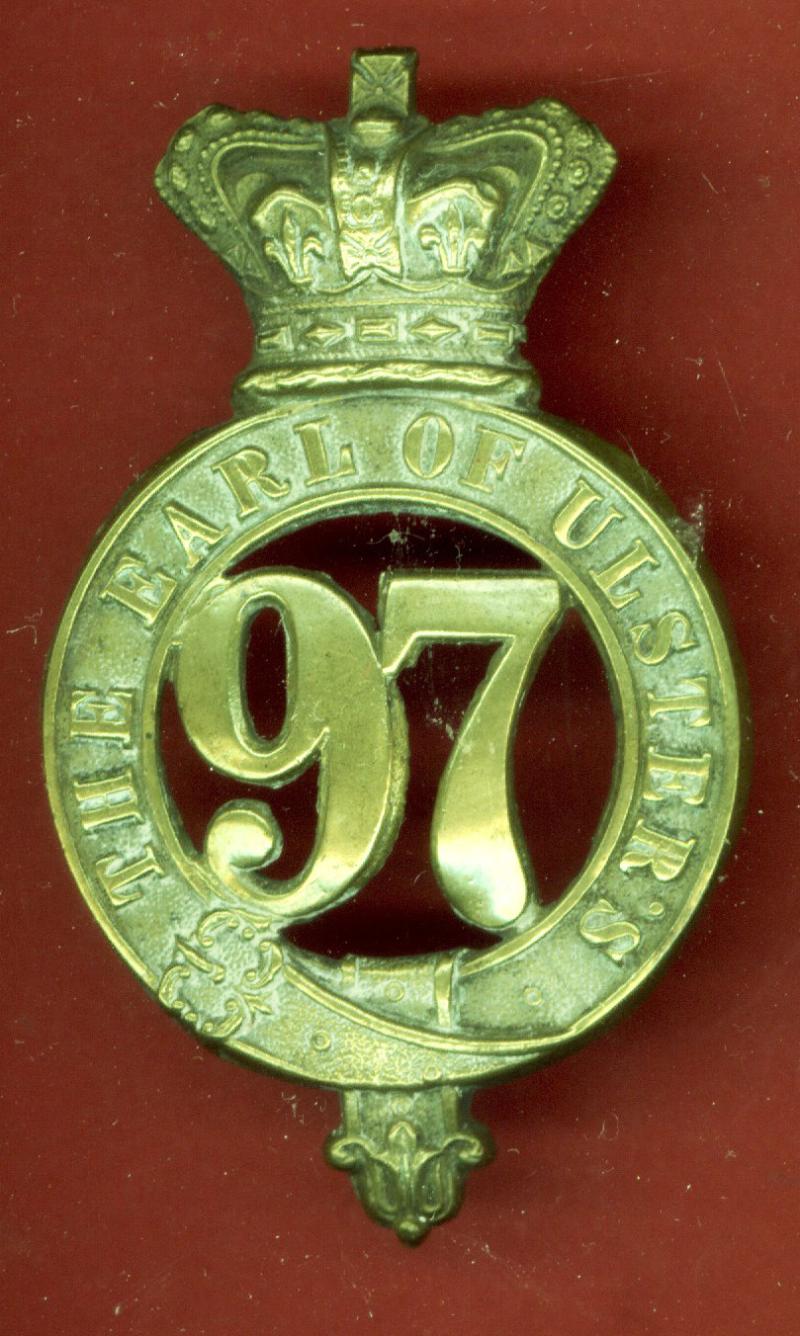 97th Earl of Ulster Regiment of Foot Victorian OR's glengarry badge