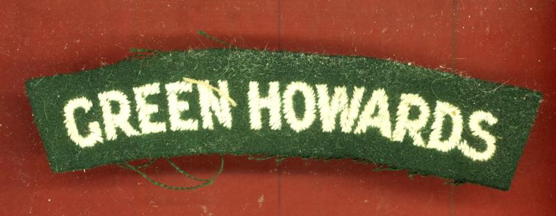 GREEN HOWARDS cloth shoulder title