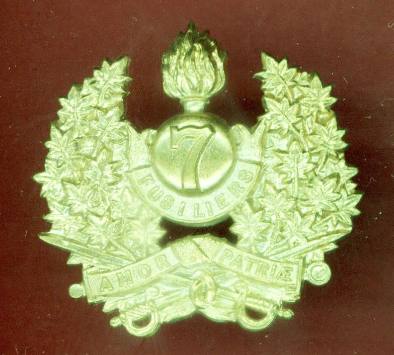 7th Canadian Fusiliers (City of London) Militia cap badge