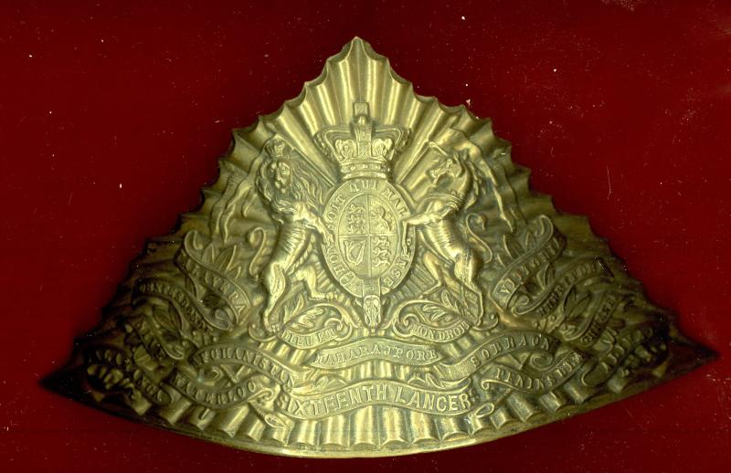 16th Queen's Lancers Victorian OR's Czapska plate