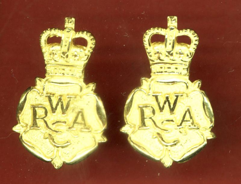 Women's Royal Army Corps Officers collar badges