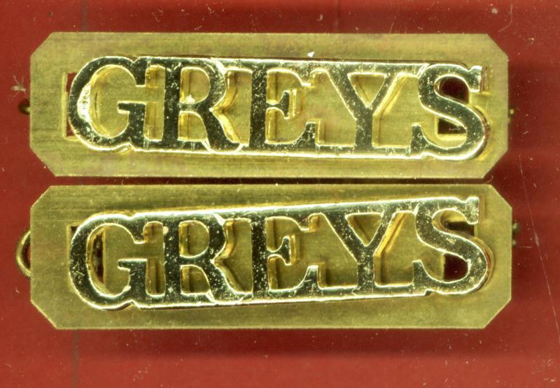 GREYS Royal Scots Greys staybright shoulder titles