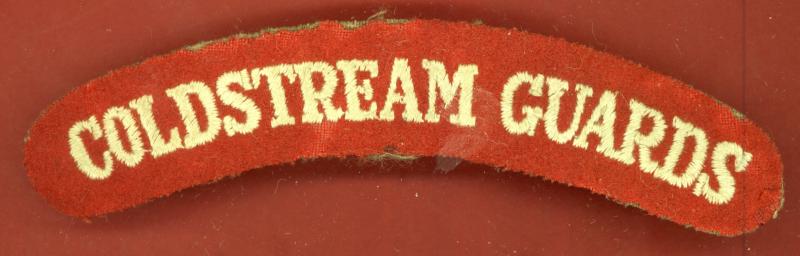 Coldstream Guards WW2 cloth shoulder title