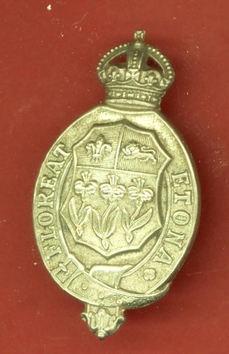 Eton College OTC King's Crown cap badge