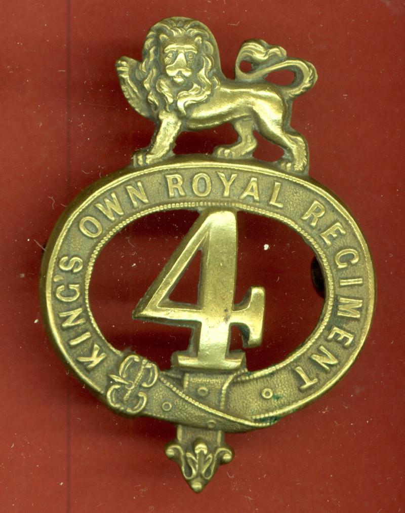 4th King's Own Royal Regiment of Foot Victorian OR's glengarry badge