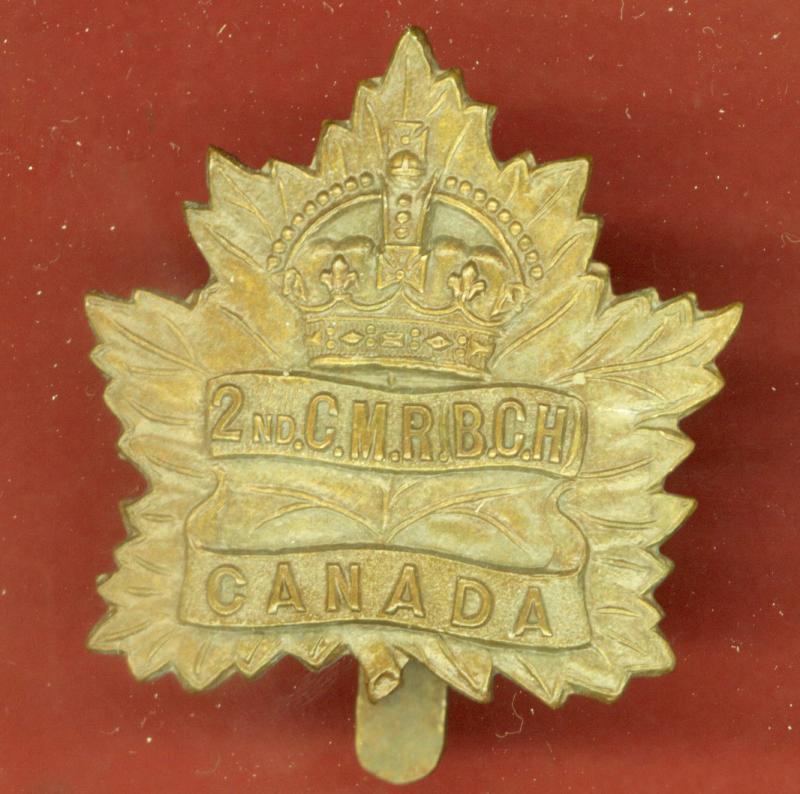 2nd Canadian Mounted Rifles Regt WW1 CEF cap badge