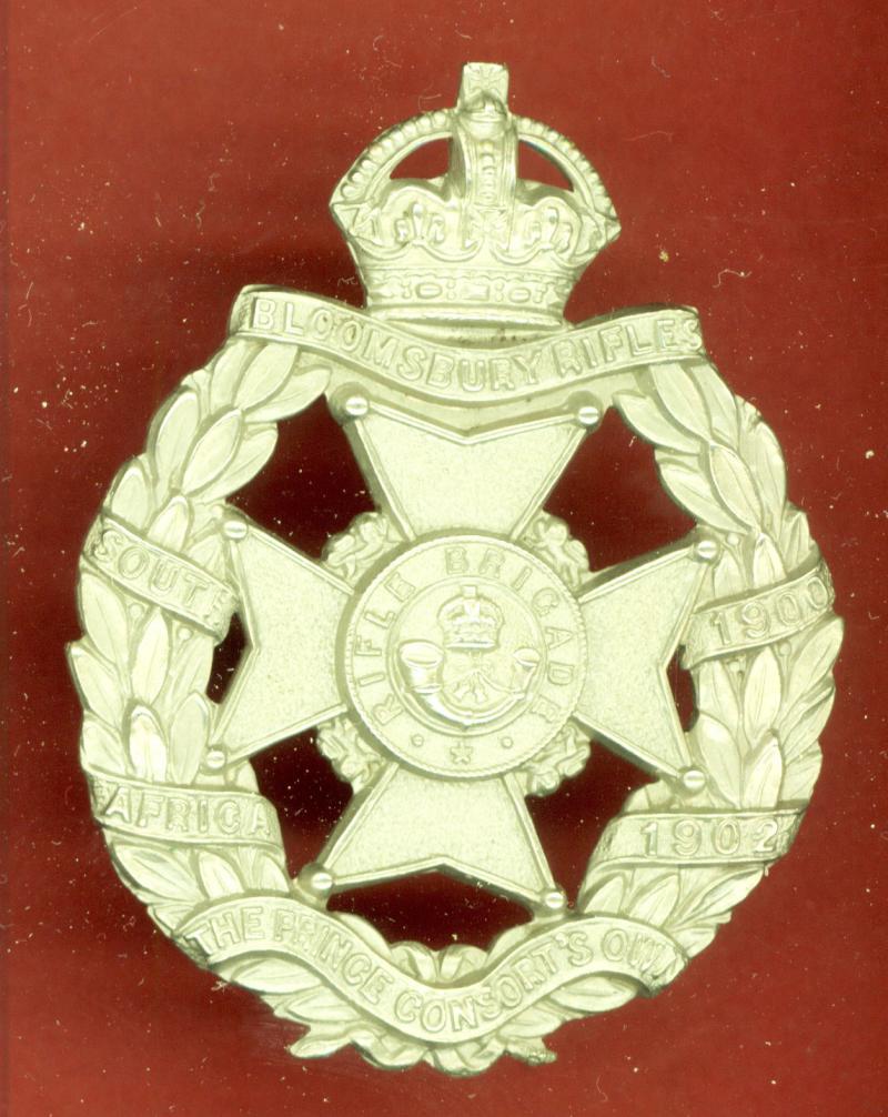 Bloomsbury Rifles OR's cap badge circa 1905-08 .