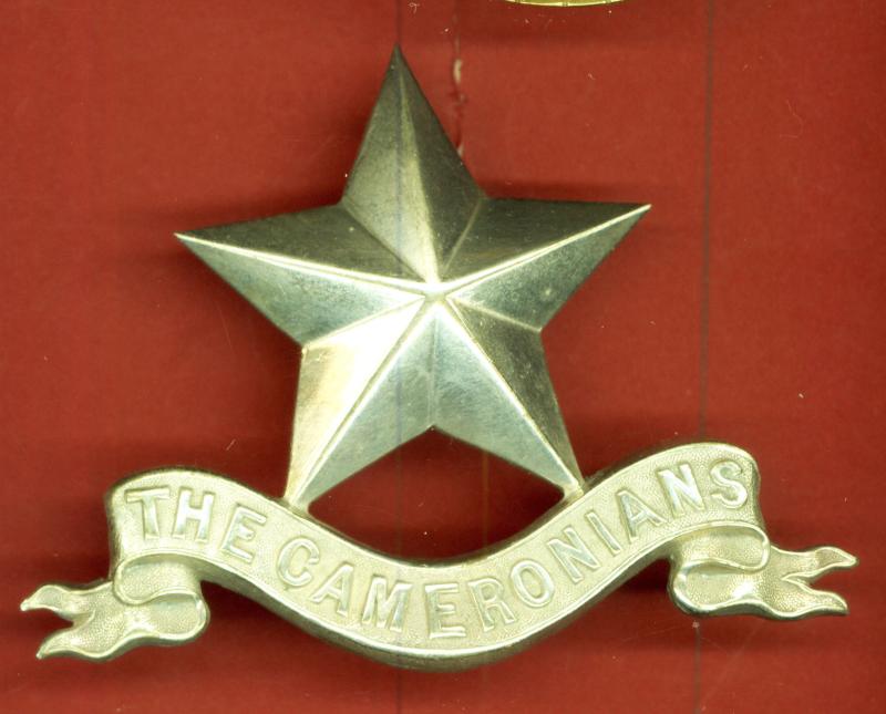 Cameronians Scottish Rifles Pipers glengarry badge