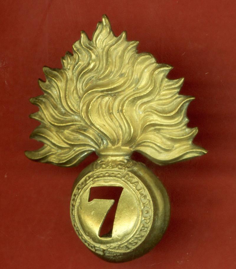 7th Royal Fusiliers Regiment of Foot Victorian OR's glengarry badge