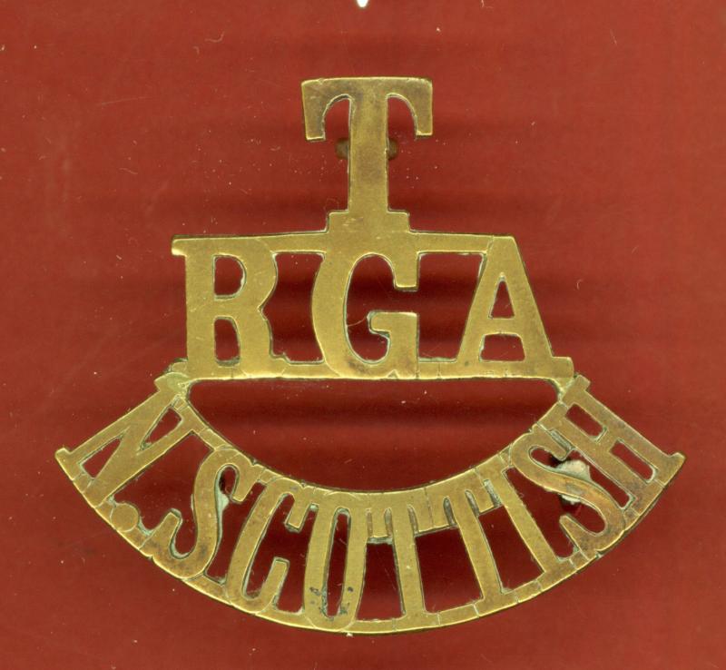 T / RGA / N.SCOTTISH WW1 shoulder title