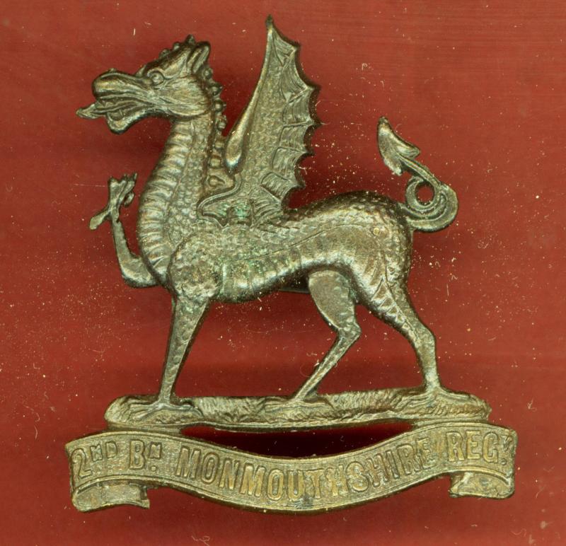 Welsh. 2nd Bn. Monmouthshire Regiment Officer OSD cap badge