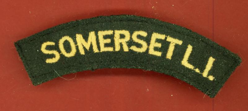 SOMERSET L.I. Somerset Light Infantry cloth shoulder title